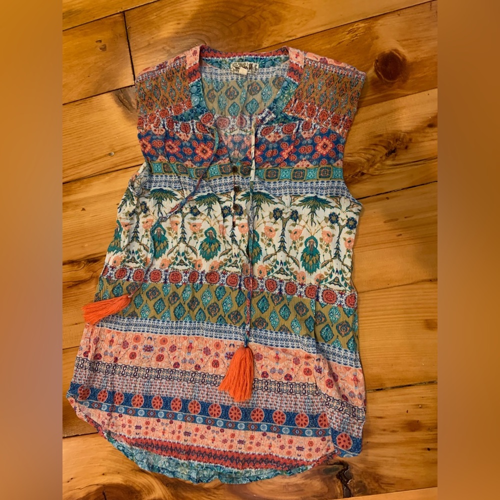 One World Multi Color Top M